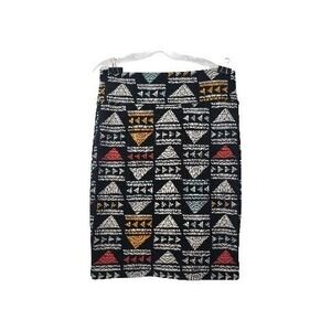 LuLaRoe‎ Womens LG Cassie Pencil Skirt Black White Blue Aztec Tribal Stretch